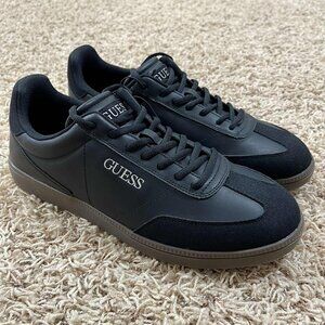 Guess Men’s Bazto Lace-Up Sneakers Shoes Black, Size 10.5 (New)